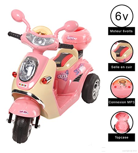 Vespa moto électrique 6 volts Cristom ® + conne...
