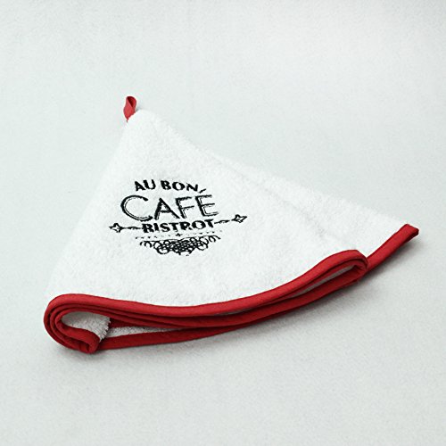 Essuie-main rond éponge 60cm brodé BARCLASE