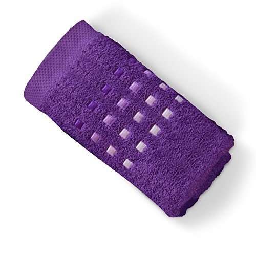 Serviette invité 33x50 cm PURE SQUARES Violet 5...