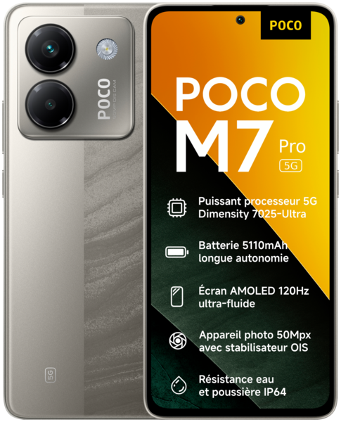  Smartphone Poco M7 Pro 5G 8/256Go + Echo Pods Air code EAN 3662515081072 