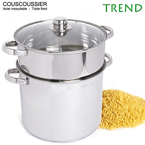 Couscoussier Trend'Up En Inox 28 Cm (15 Litres) – Compatible Induction