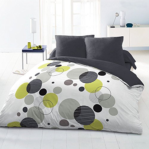 Parure de couette 220X240 microfibre Bulle 3662662018877 Home Deco