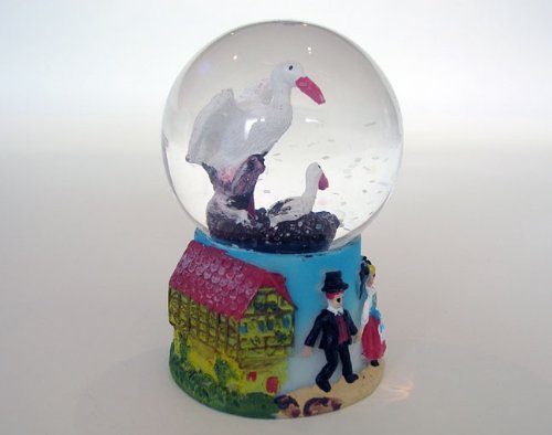 AlsaceCadeau Petite boule à neige "Cigogne" code EAN 3662731509701 