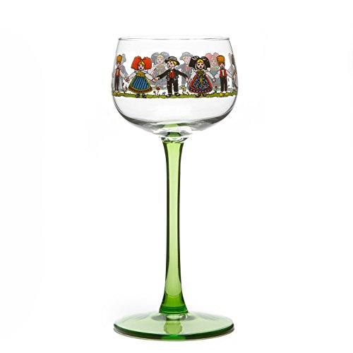 Collection HANSI - 6 Verres à Vin d'Alsace déco...