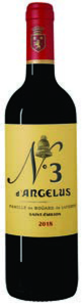 AOP(1) SAINT-ÉMILION N°3 D’ANGÉLUS 2018. 3662782100285 