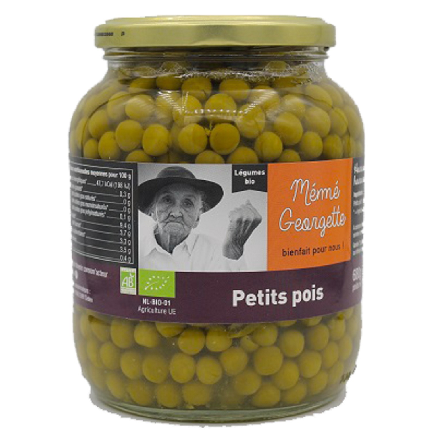 MEME GEORGETTE Petits pois bio MEME GEORGETTE code EAN 3662790001963 