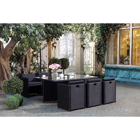 CONCEPT USINE Miami 6 Noir/Noir : salon encastr...