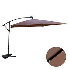 CONCEPT USINE CONCEPT USINE Parasol LED déporté carré 3x3m chocolat SOLENZARA BULLE code EAN 3662819237526 