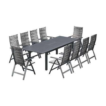 CONCEPT USINE CONCEPT USINE Berana 10 : table de jardin extensible 10 personnes + 10 faut ... code EAN 3662819237885 