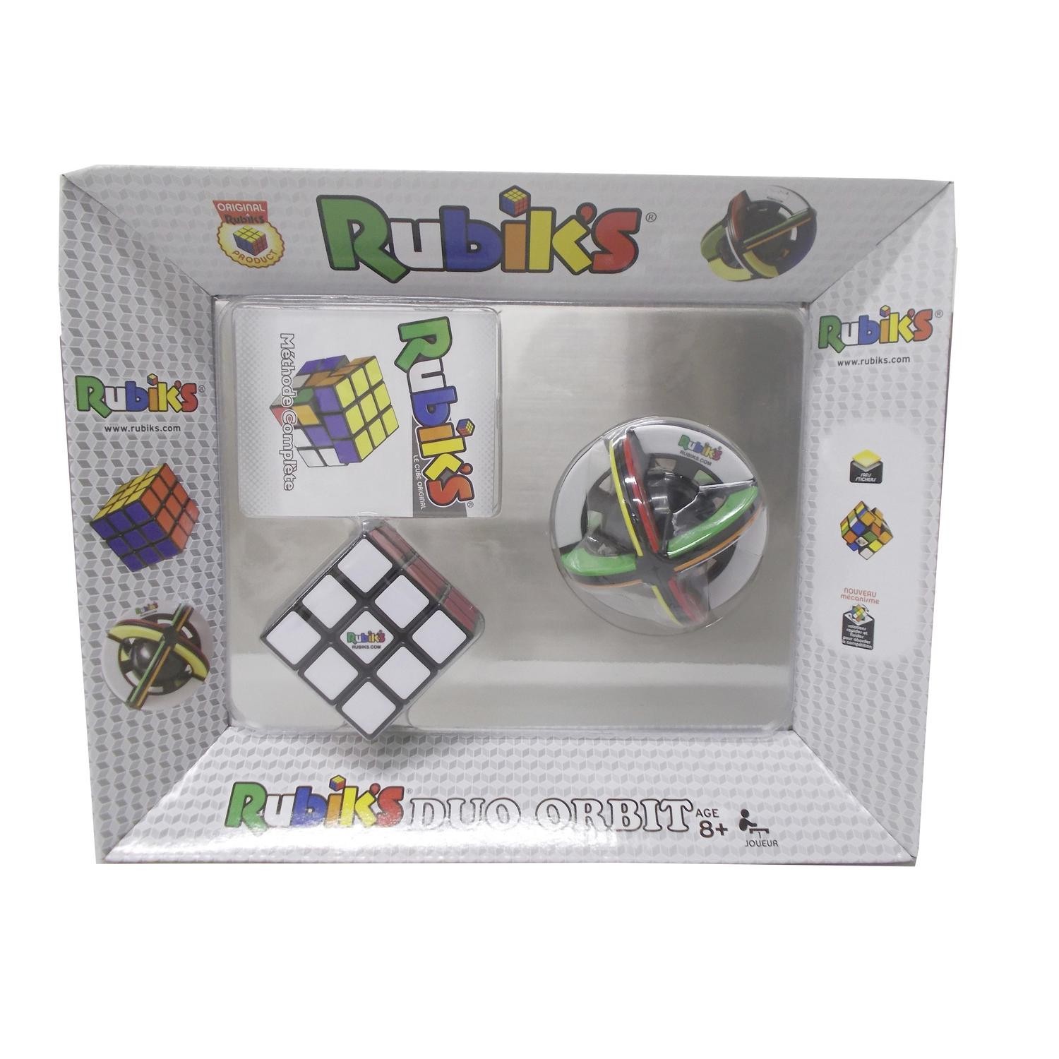 Pack de 2 Casse-tête Rubik's cube 3x3 et Rubik'...