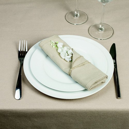 4 Serviettes de table - Coton - Couleur lin