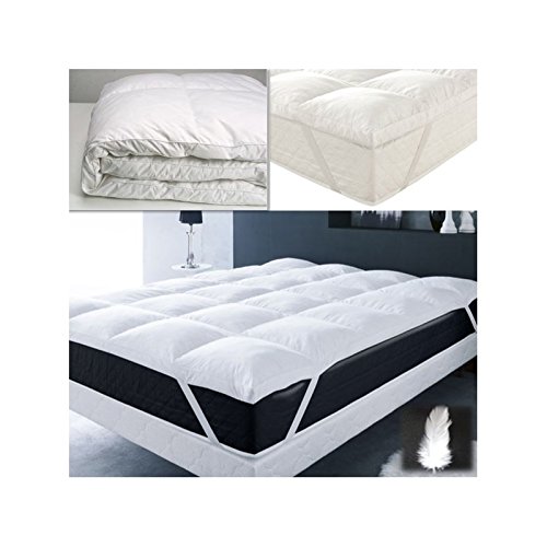 ProBache - Surmatelas plumes d'oie 180 x 200 cm...