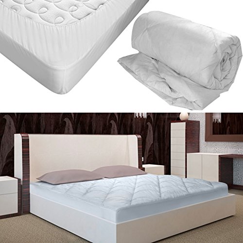 ProBache - Surmatelas plume d'oie houssé 140 x ...