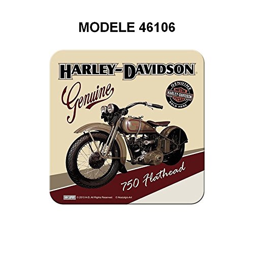 Sous verre Harley Davidson moto 750 Flathead
