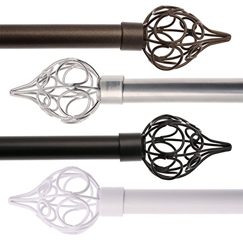 Tringle à rideaux extensible - 120 à 210 cm - R...