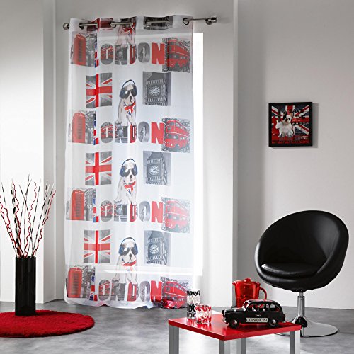 Panneau voile - Oeillets - 140 x 240 cm - Londo...