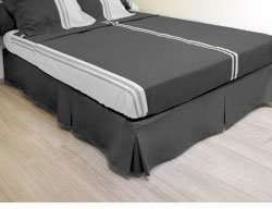 Cache sommier plateau - 3 plis - 140 x 190 cm -...