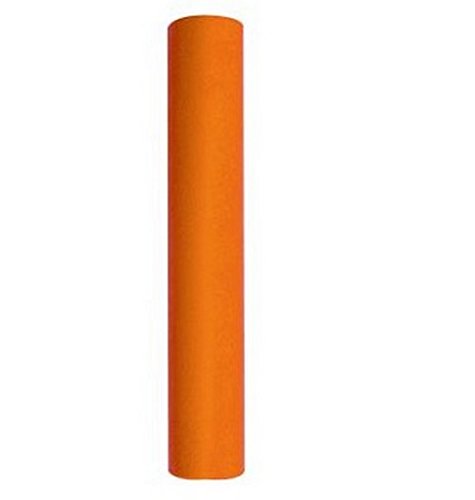 - chemin de table uni orange x 10 mètres