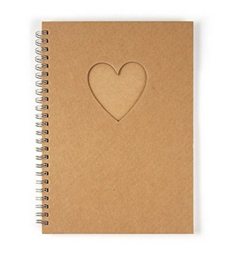 Ray - Petit livre d or kraft avec fenêtre coeur...