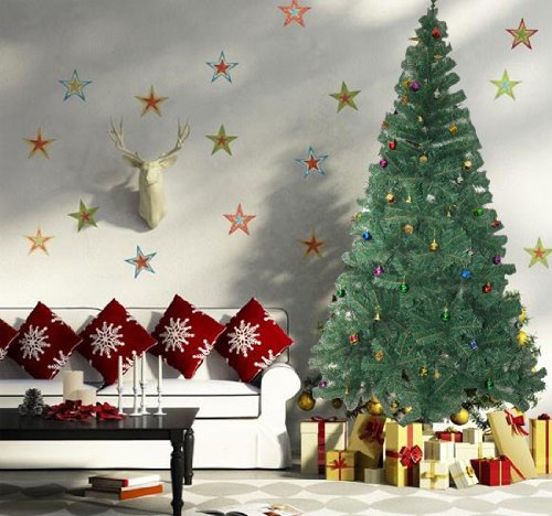 Sapin artificiel arbre de Noël vert 180cm avec ...