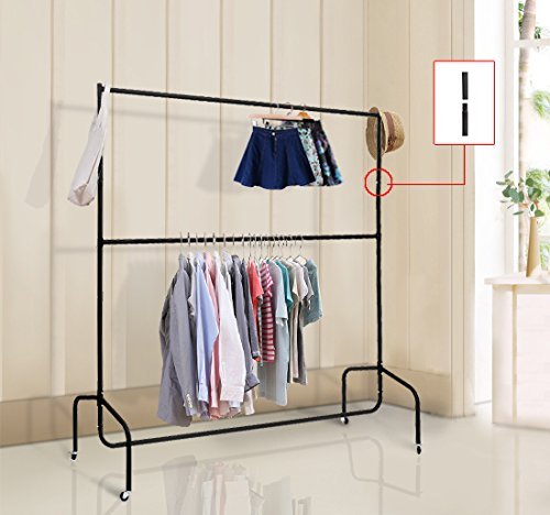 Portant tringle à vêtement avec perche étendue ...