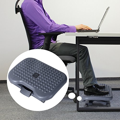 Repose-Pied Bureau Réglable en Hauteur et Incli...