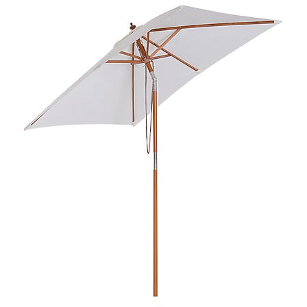 OUTSUNNY Parasol rectangulaire inclinable bois ...