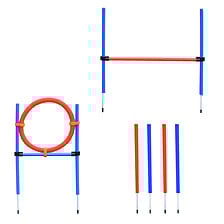 PAWHUT Agility sport pour chiens équipement complet obstacles et ent ... code EAN 3662970020067 