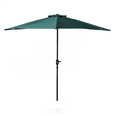 Demi parasol, parasol de balcon 5 entretoises m...