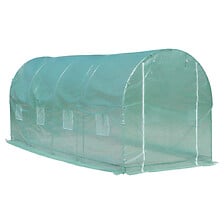 OUTSUNNY OUTSUNNY Serre de jardin tunnel surface sol 10 m² 5L x 2l x 2,10H m ch ... code EAN 3662970044087 