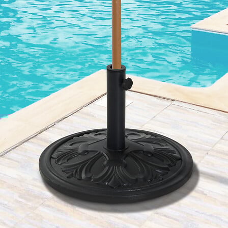 OUTSUNNY Pied de parasol rond base de lestage Ø 48 x 34H cm ciment HDP ... code EAN 3662970045961 