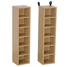 Lot de 2 étagères colonnes armoire de rangement...