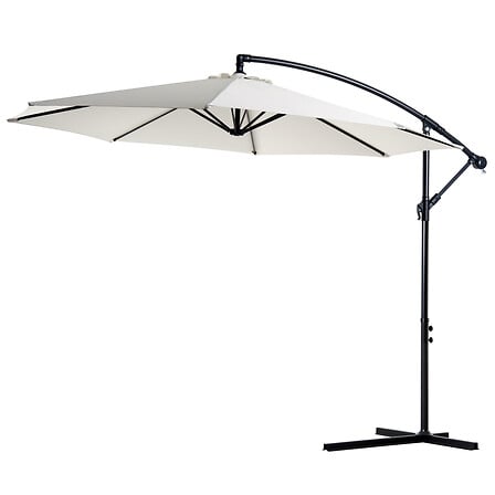 Parasol déporté octogonal inclinable manivelle ...