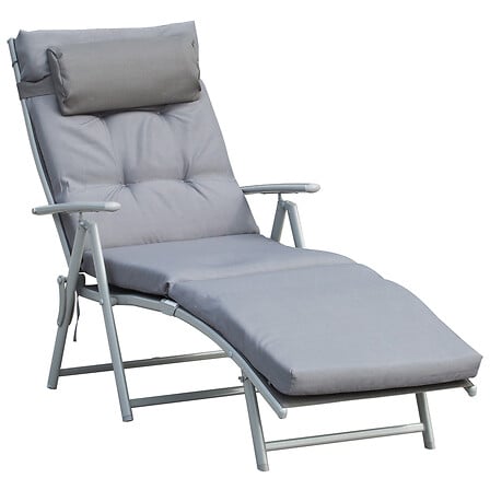 Bain de soleil pliable transat inclinable 7 pos...