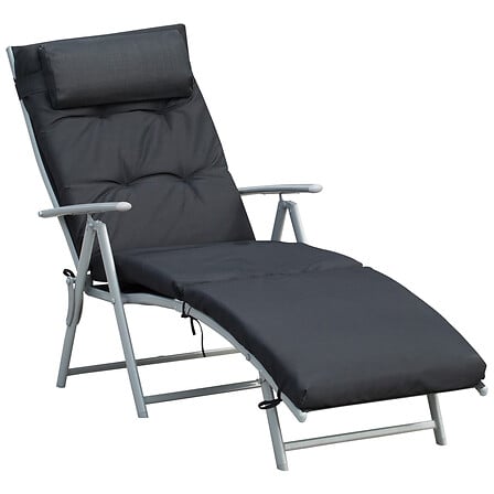Bain de soleil pliable transat inclinable 7 pos...