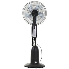 HOMCOM Ventilateur brumisateur sur roulettes - ...