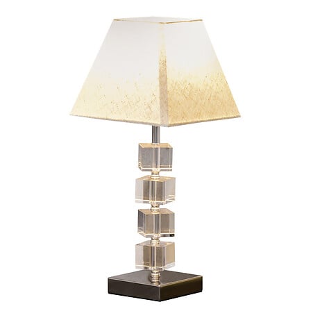 HOMCOM Lampe style cristal - lampe de table des...