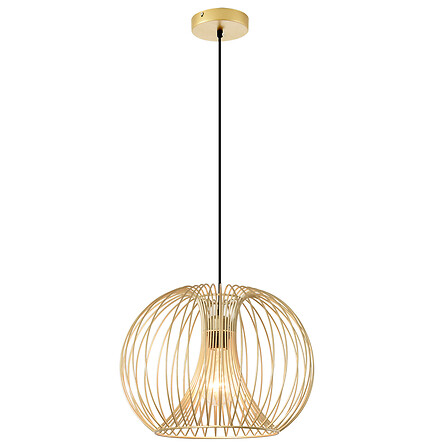 HOMCOM Lustre suspension design filaire dorée Ø...