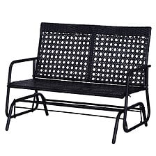 OUTSUNNY OUTSUNNY Banc à bascule de jardin 2 places style cosy chic métal époxy ... code EAN 3662970080801 