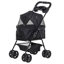 Poussette buggy pliable chien chat panier range...