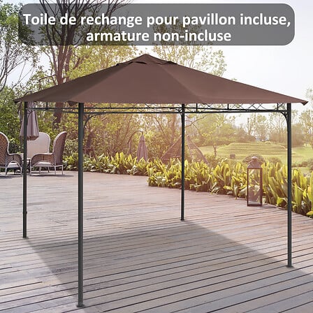 Toile de rechange pour pavillon tonnelle tente ...