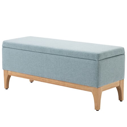 HOMCOM Banquette coffre de rangement 2 en 1 sty...
