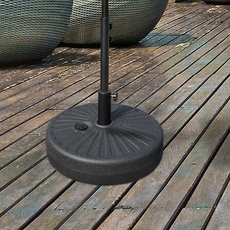 OUTSUNNY Pied de parasol rond base de lestage parasol Ø 51 x 28H cm HD ... code EAN 3662970102220 