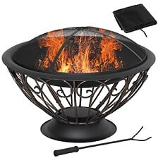 OUTSUNNY OUTSUNNY Brasero boule de feu cheminée foyer extérieur Ø 76 x 50H cm g ... code EAN 3662970103203 