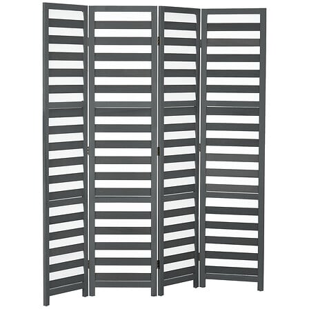 HOMCOM Paravent intérieur ajouré 4 panneaux pli...
