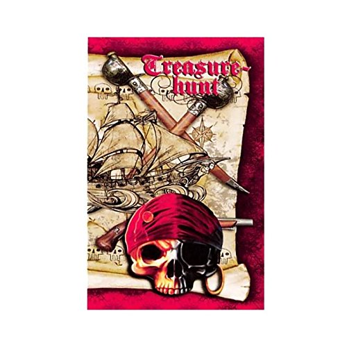 Serviette de plage - Pirate et carte au trésor,...