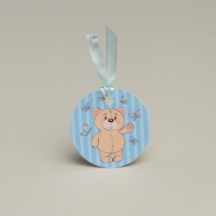 Lot de 12 étiquettes pour boites à dragées ball...