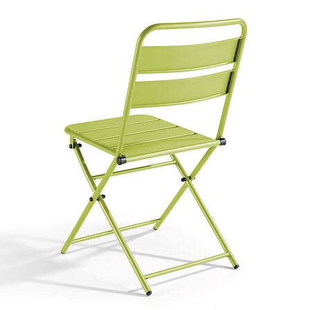 Ensemble table de jardin pliante et 2 chaises a...