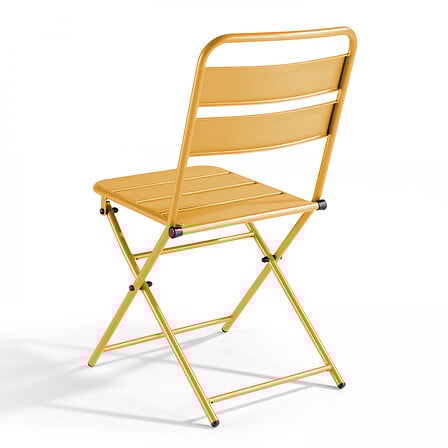 Ensemble table de jardin pliante et 2 chaises a...