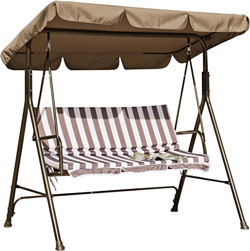 Hevea - Balancelle 2 places - Marron rayé 